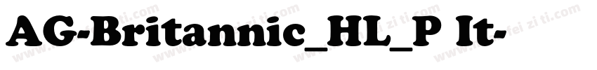 AG-Britannic_HL_P It字体转换